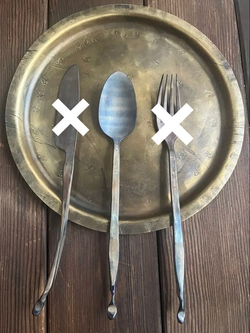 【スプーン・プレートのみ】永島義教 真鍮プレートzemmai