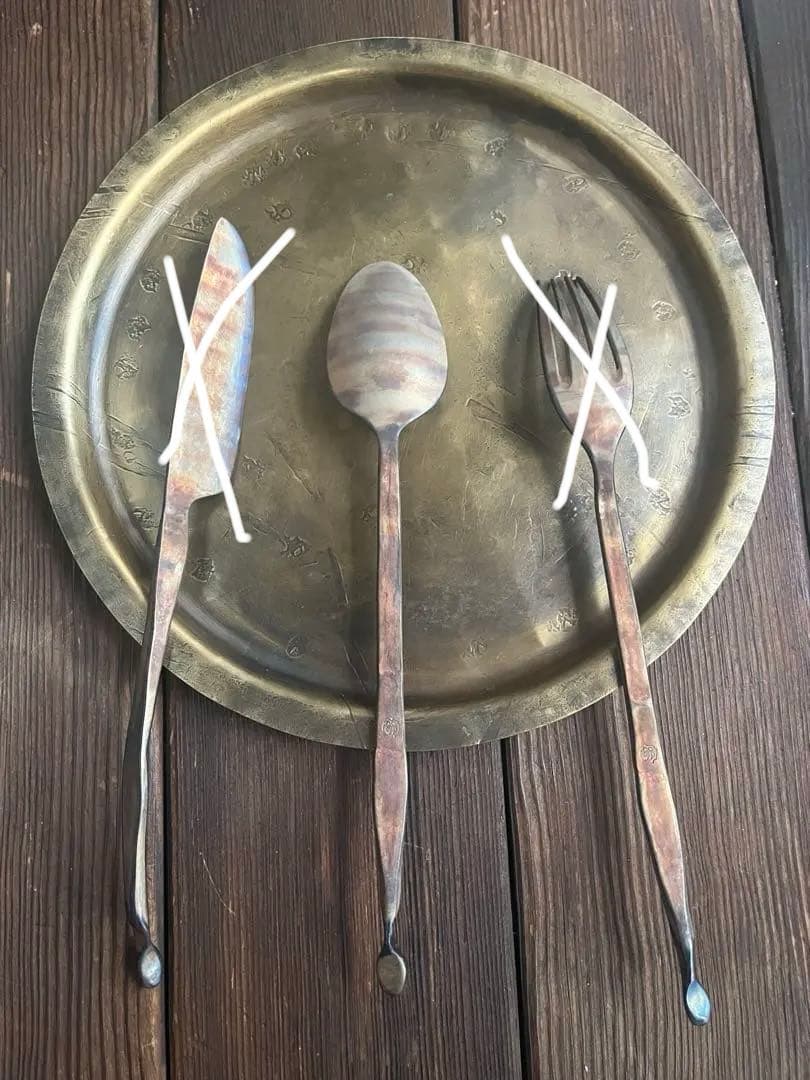 【スプーン・プレートのみ】永島義教 真鍮プレートzemmai