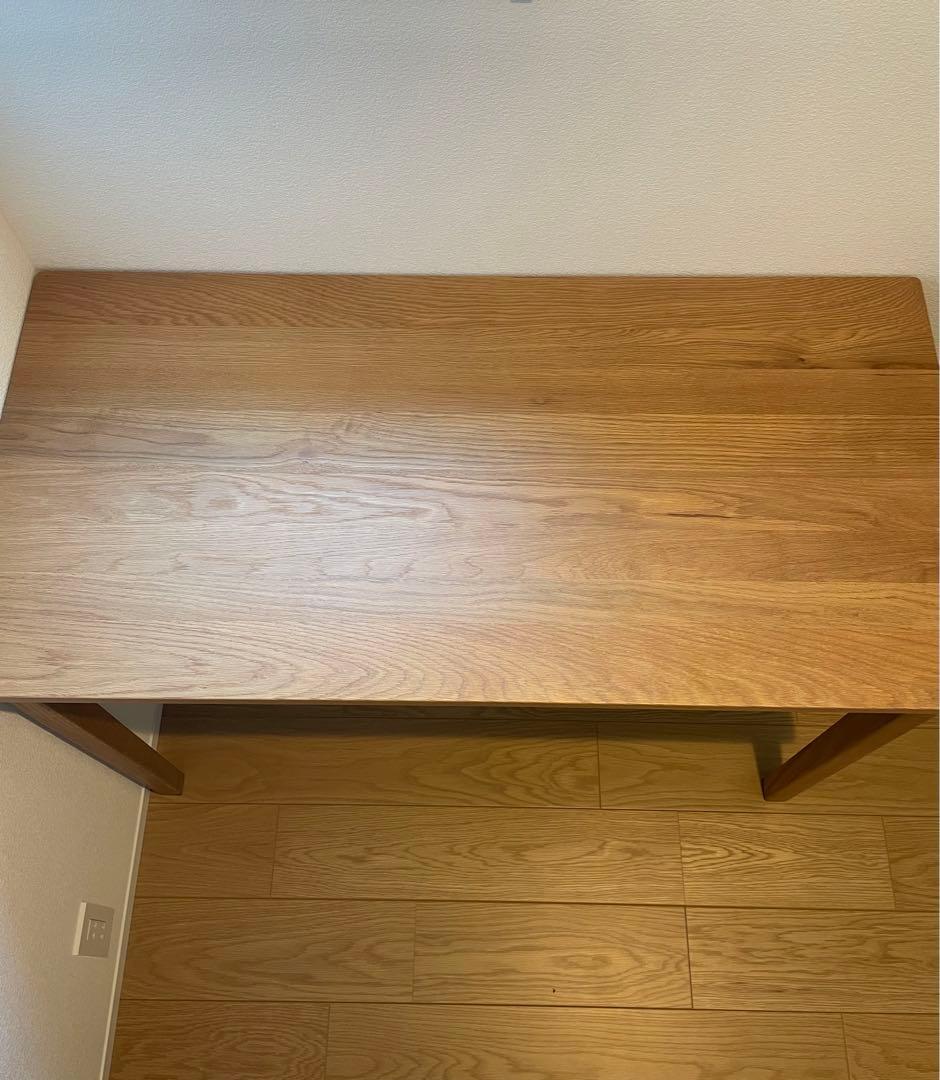無印良品 MUJI 木製デスク オーク材 引き出し付き