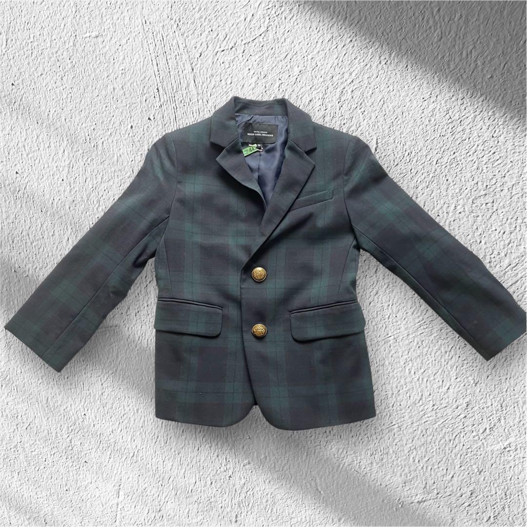 美品　グリーンレーベルリラクシング 115 110 スーツ 入学式　セット