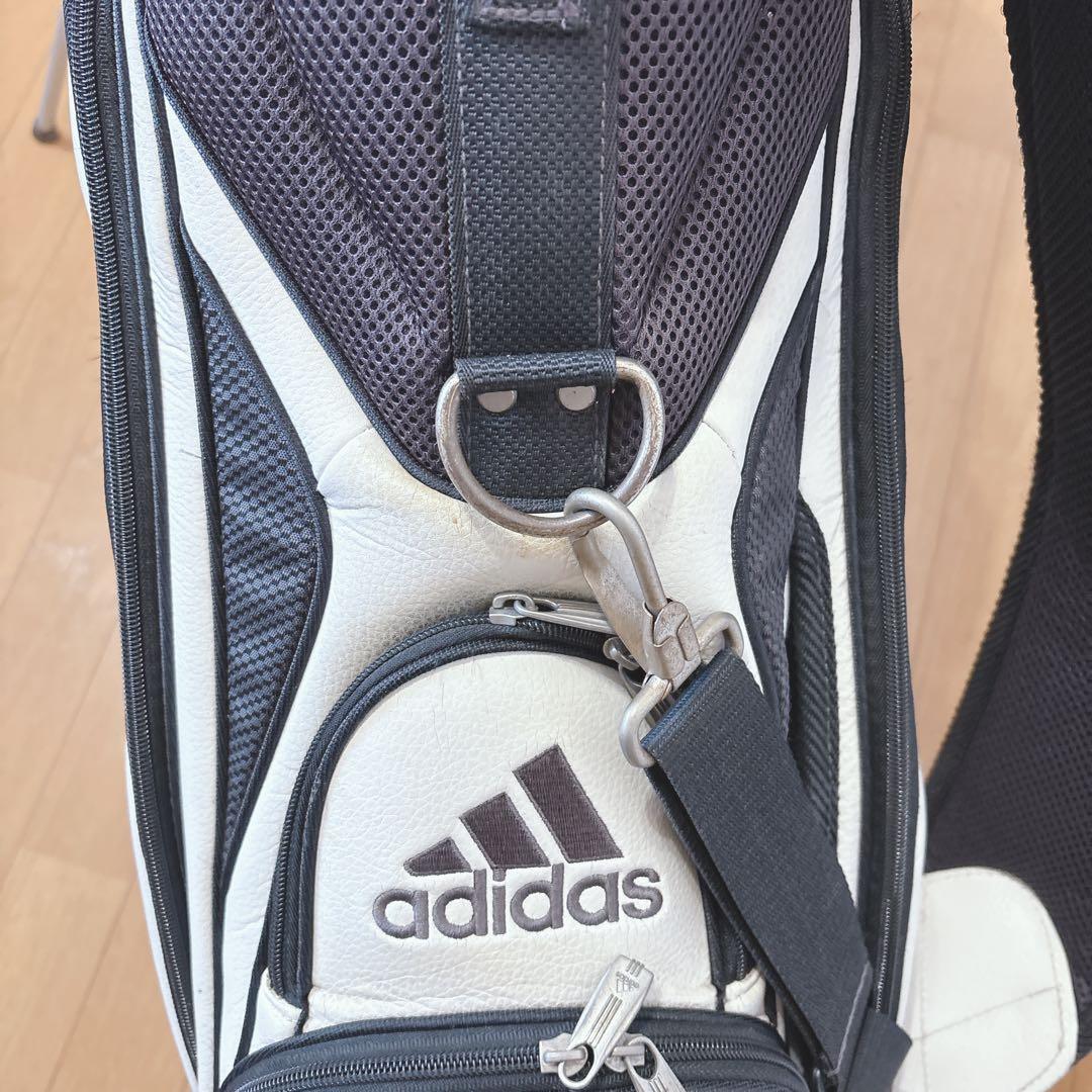 K376 adidas スタンドキャディバック 白黒