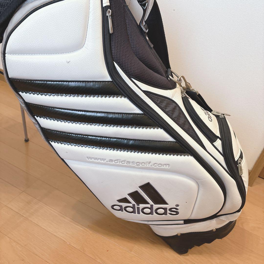 K376 adidas スタンドキャディバック 白黒