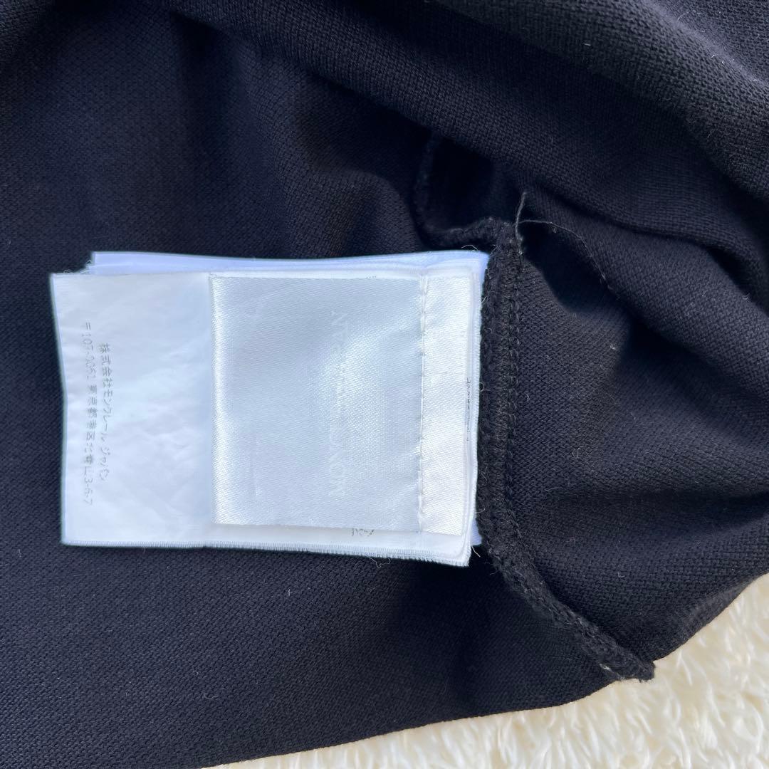 正規品保証☆ MONCLER モンクレール トリコロール ポロシャツ ブラック