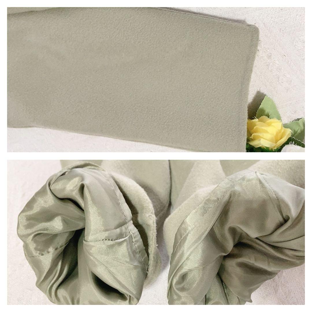 美品インディヴィ（INDIVI）ウールコートステンカラーチェスターコート大きめ