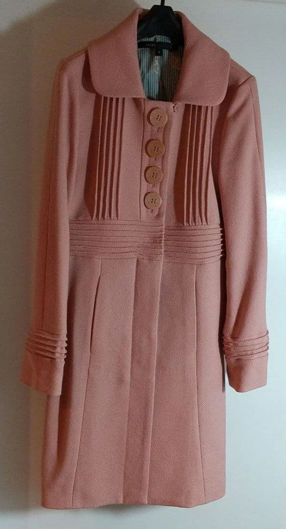 新品♡MARC JACOBS スタイリッシュコート WOOL100% ピンク４