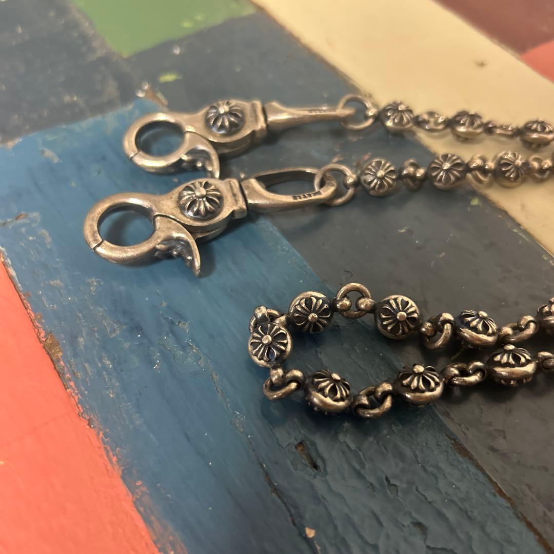 ヴィンテージ クロスボール ウォレットチェーン