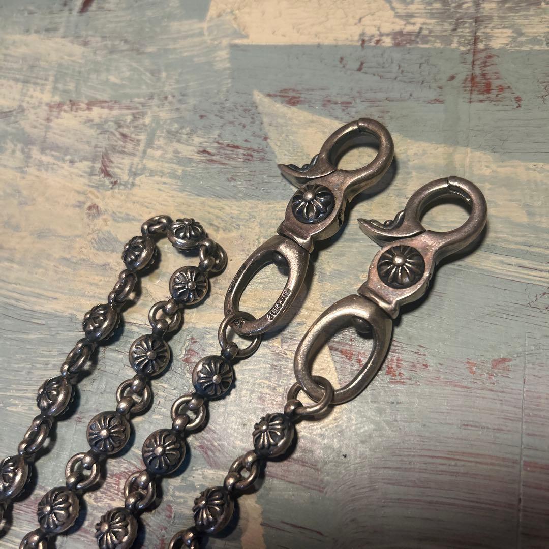 ヴィンテージ クロスボール ウォレットチェーン