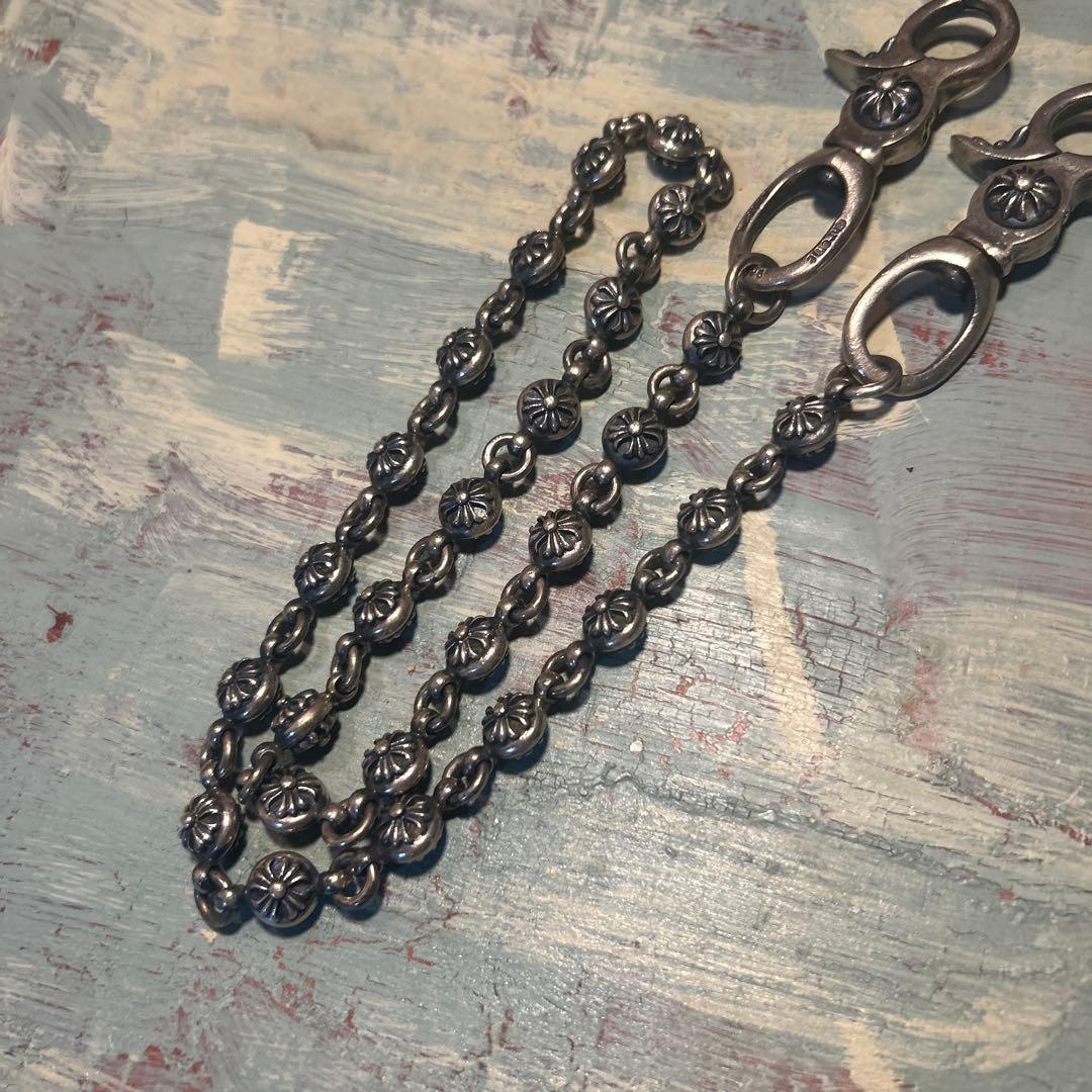 ヴィンテージ クロスボール ウォレットチェーン