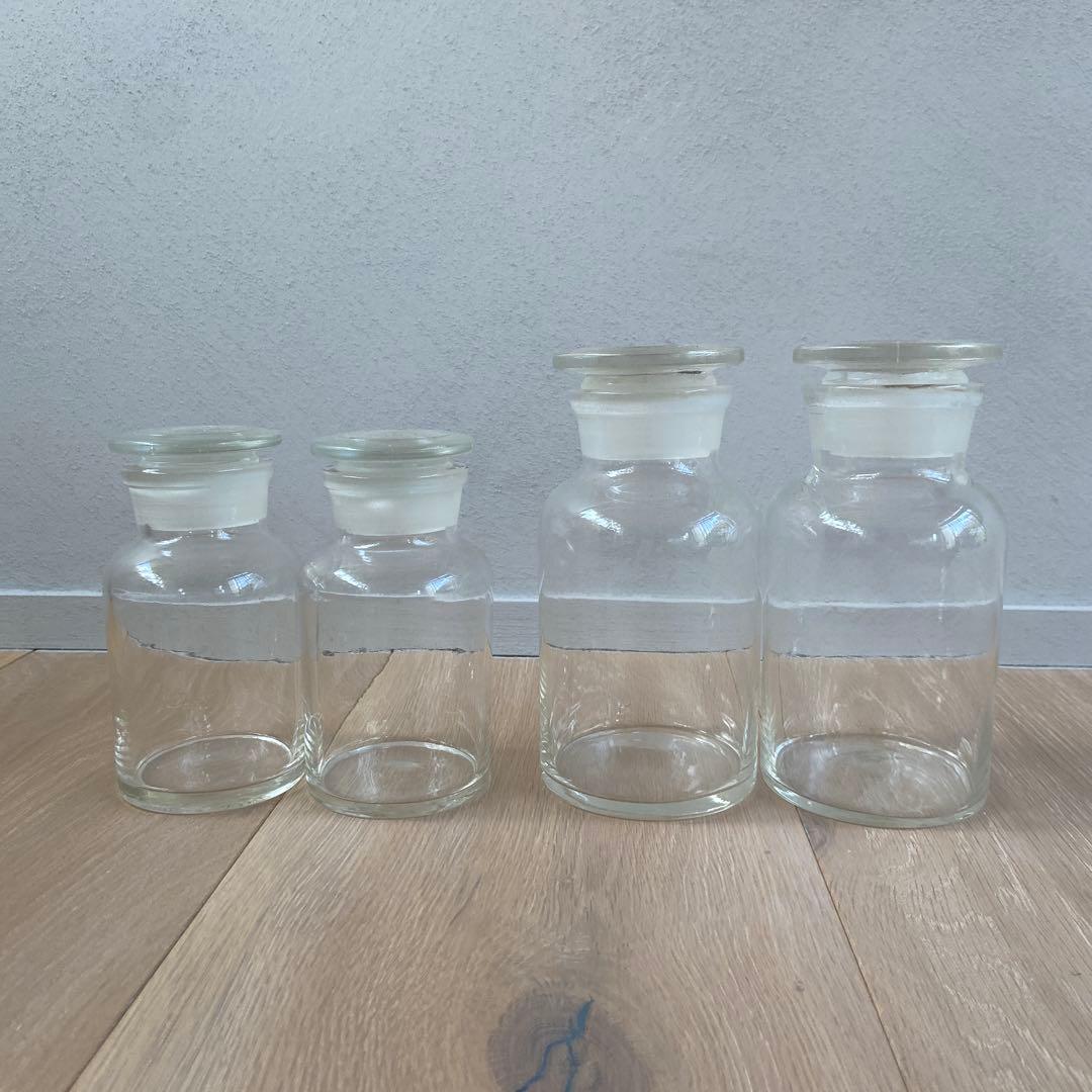 小泉硝子製作所 / 広口試薬瓶4つセット