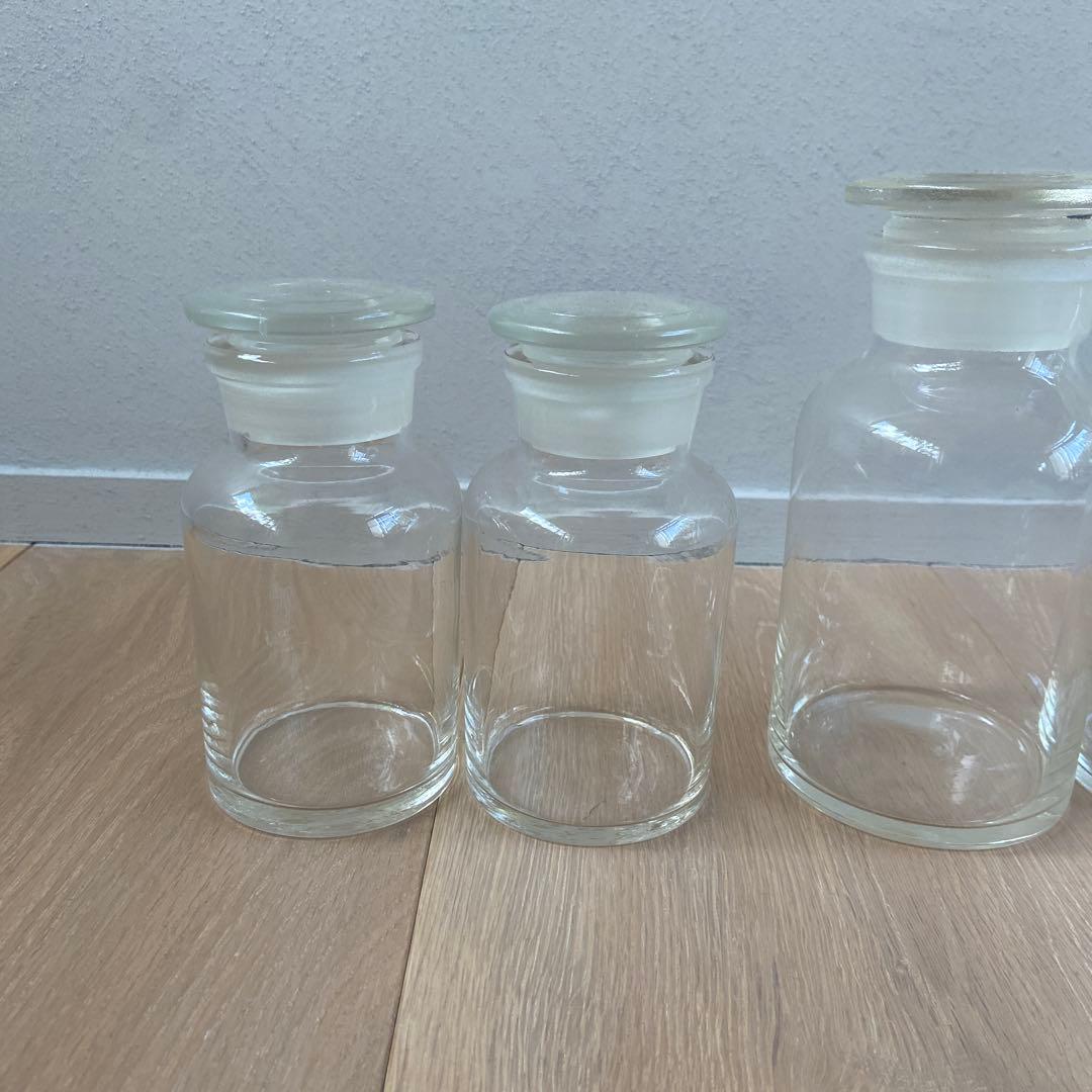 小泉硝子製作所 / 広口試薬瓶4つセット