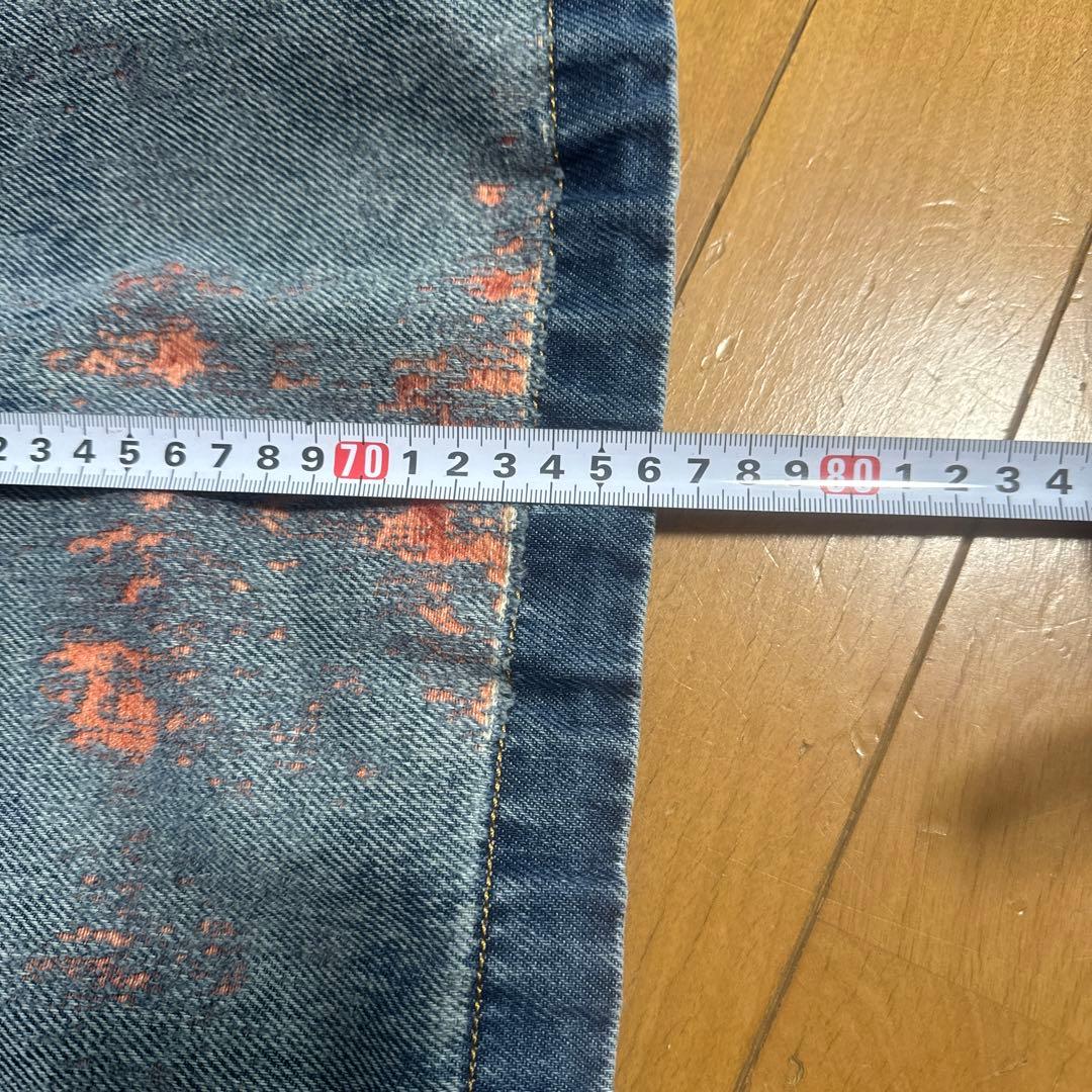 DIESELダメージ加工デニムジャケット メンズMサイズ