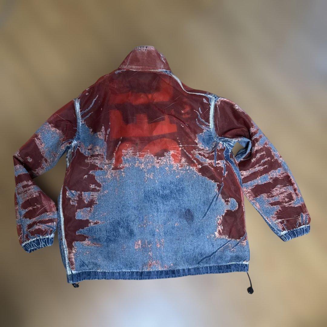 DIESELダメージ加工デニムジャケット メンズMサイズ