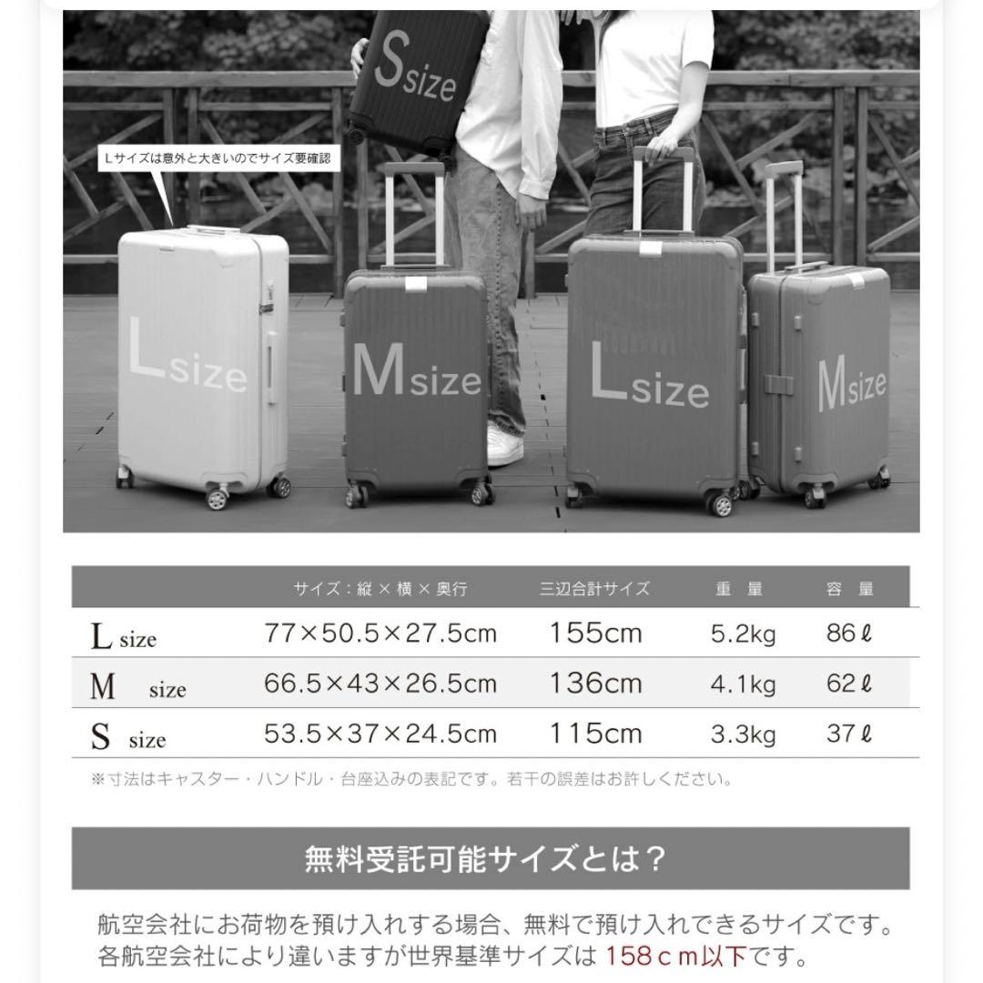 んぽちゃむ♡新品♡ スーツケース NOBLEグリフィンランド S