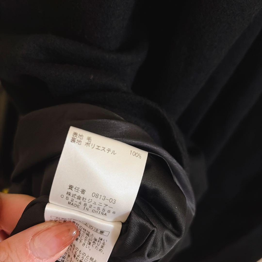 美品 大きいサイズ ローズティアラ ウール フィットアンドフレアワンピース