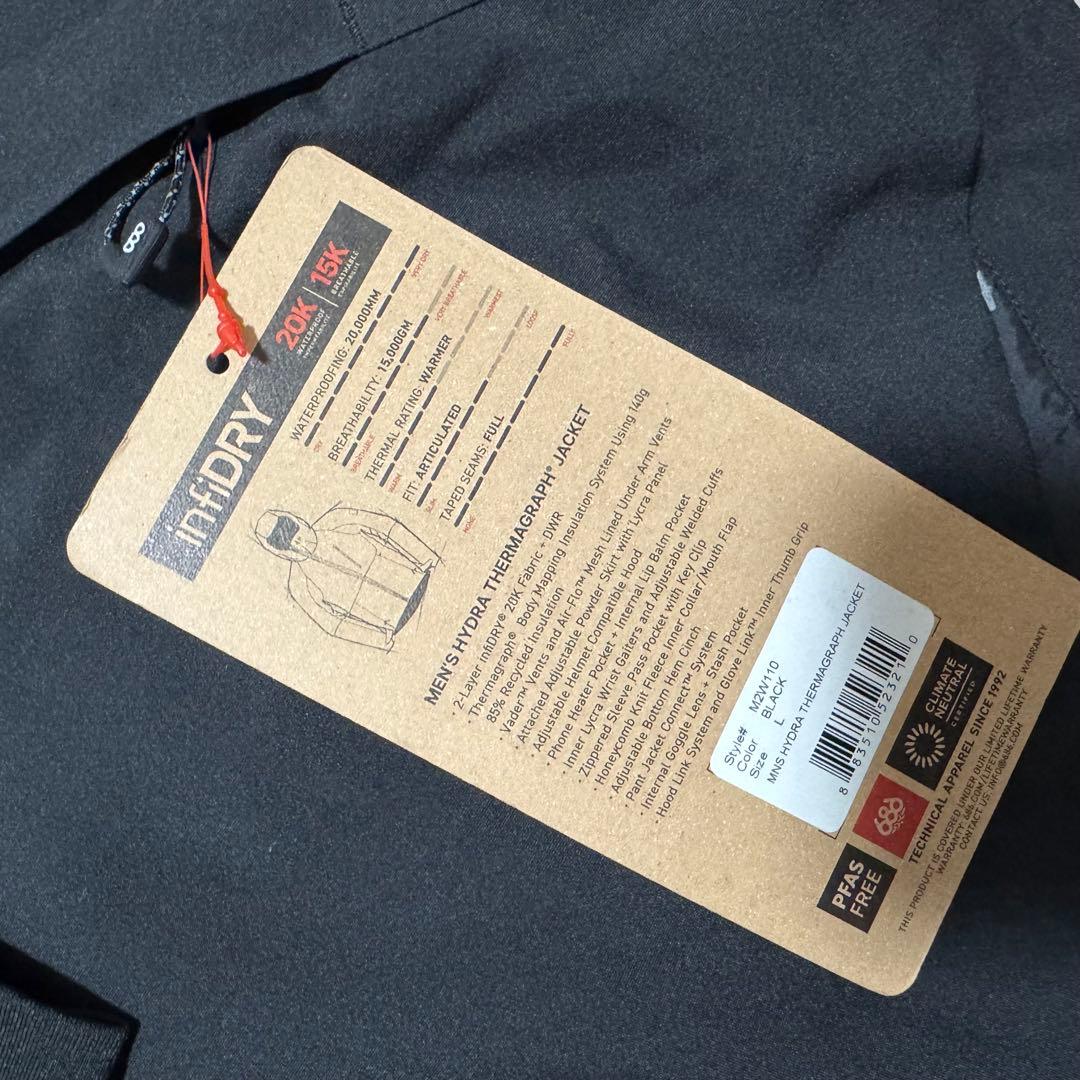 新品未使用 686 スノーボード ウェア Lサイズ ジャケット ブラック