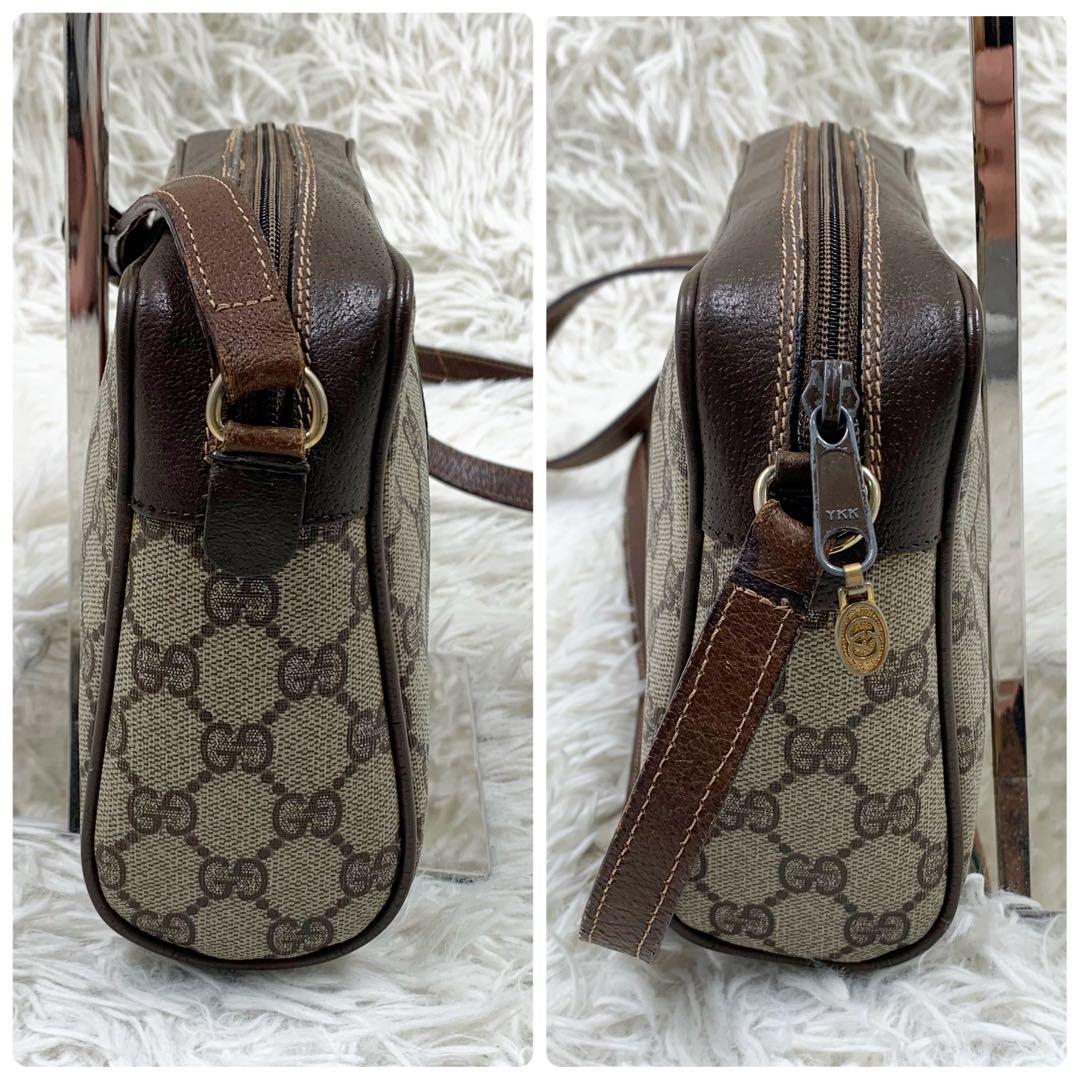 【✨美品✨】グッチ カメラバッグ シェリーライン GGスプリーム ブラウン