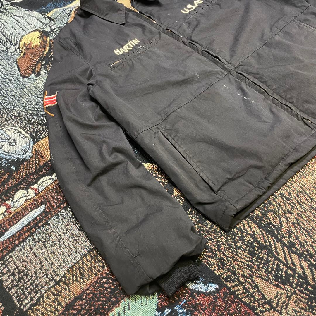 70s USNavy ユーティリティジャケット スーベニアジャケット ベトジャン