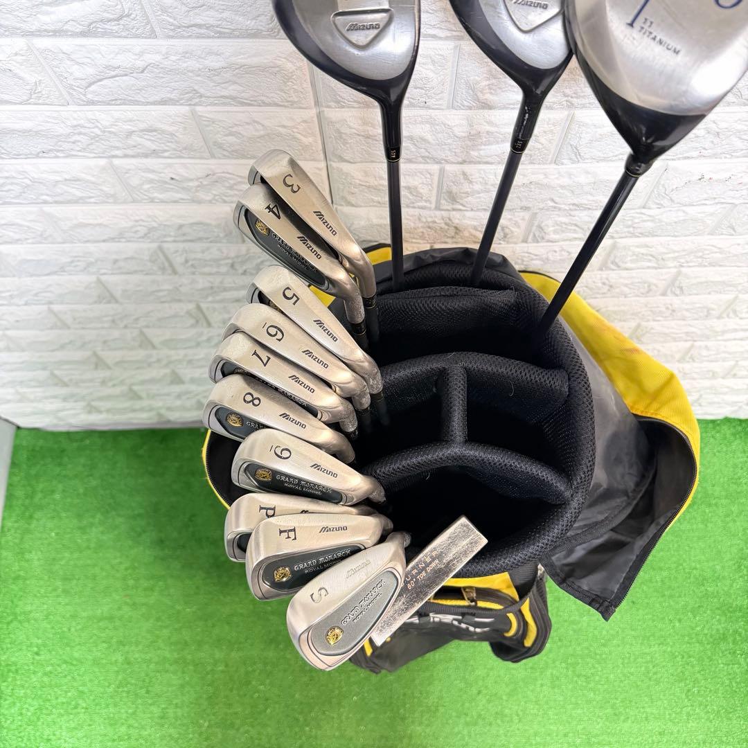 ゴルフセット　初心者応援　Mizuno ラウンド仕様　飛距離抜群　すぐ使える