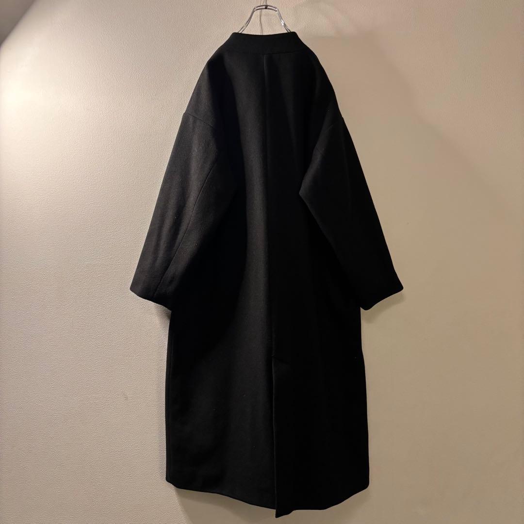オーバーサイズ テーラード チェスターコート y2k ブラック ミリタリーコート