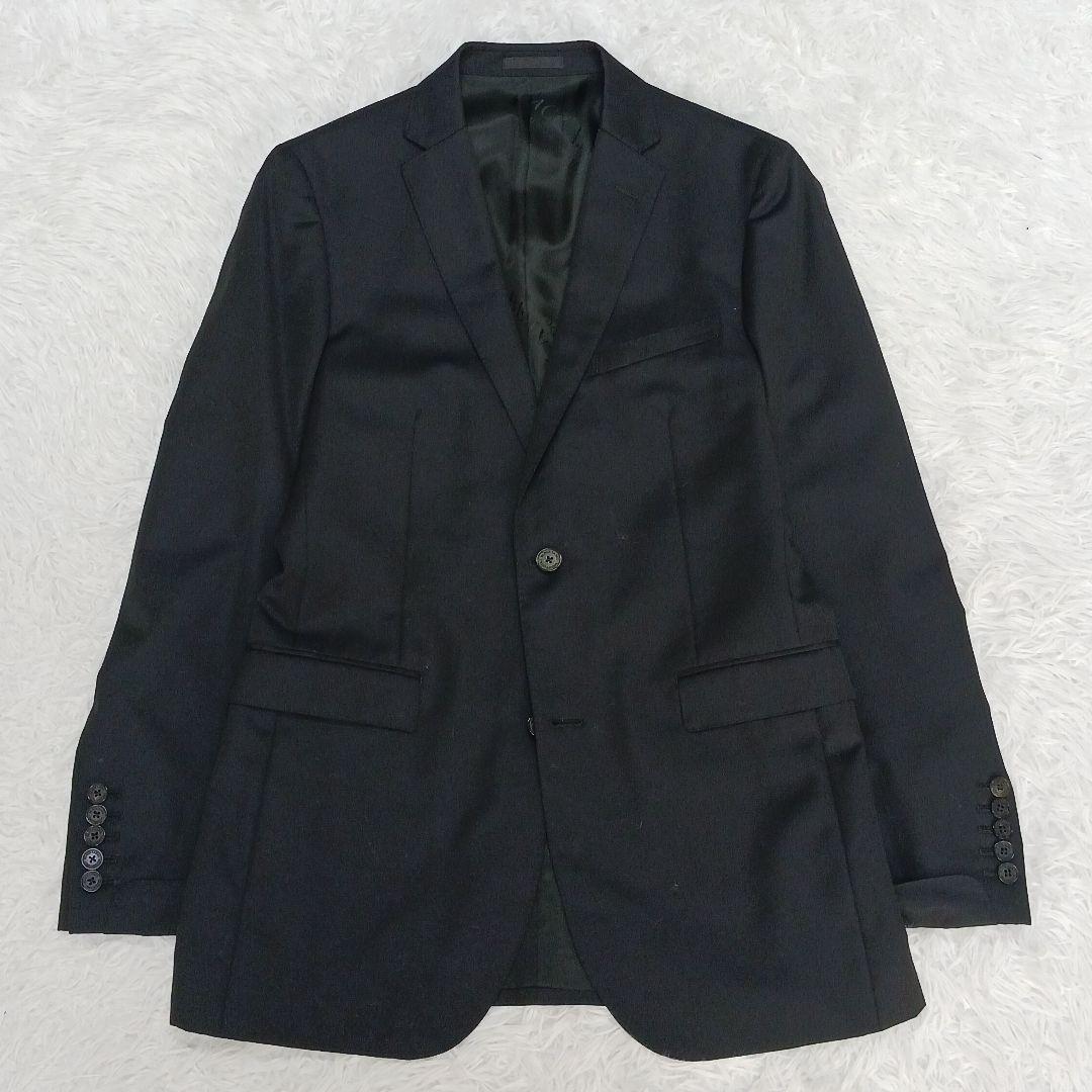 ✨希少サイズ42R✨ブラックレーベル 御幸毛織　シルクモヘア混　3ピーススーツ