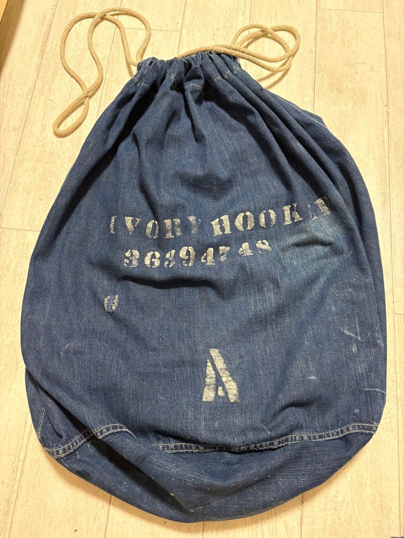 BONZE-61 【希少】40's～ デニムランドリーバッグ