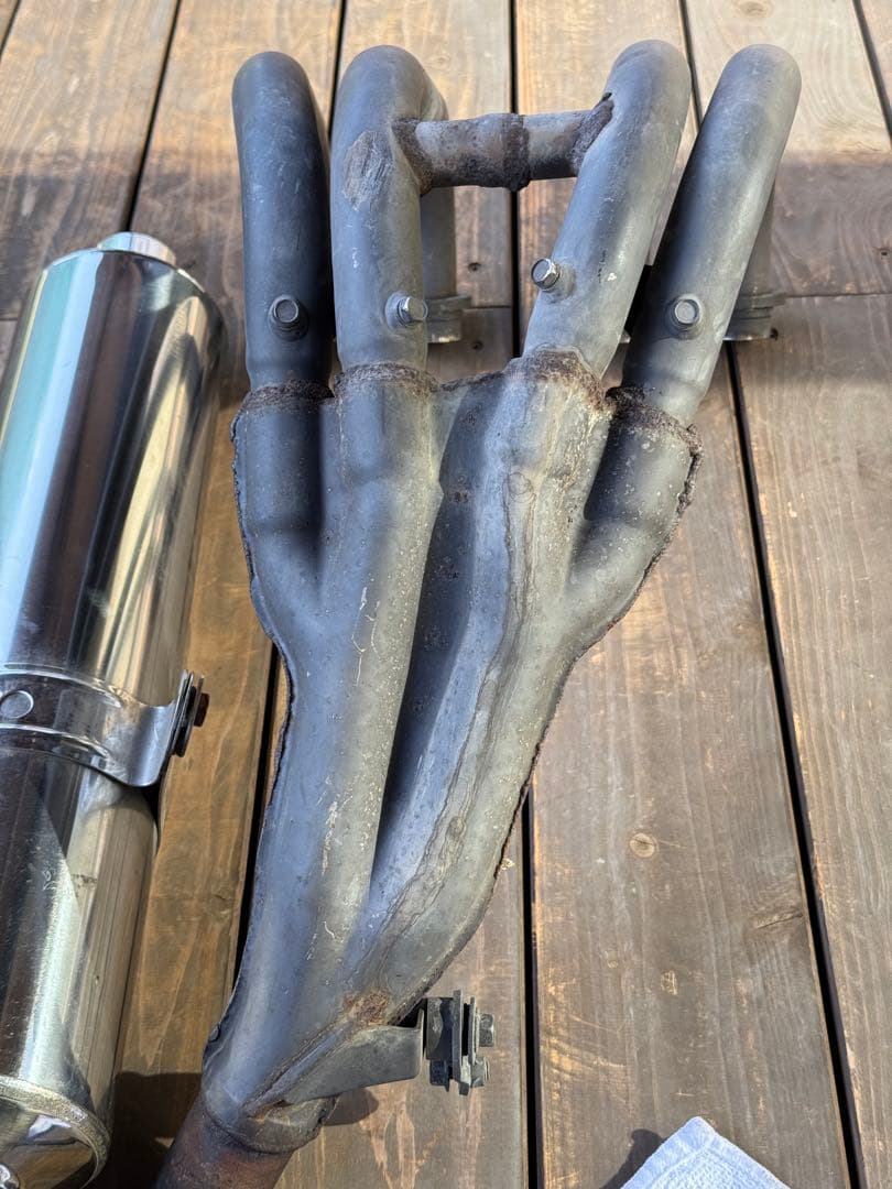 XJR400R(RH02J) 純正マフラー エキパイ サイレンサー