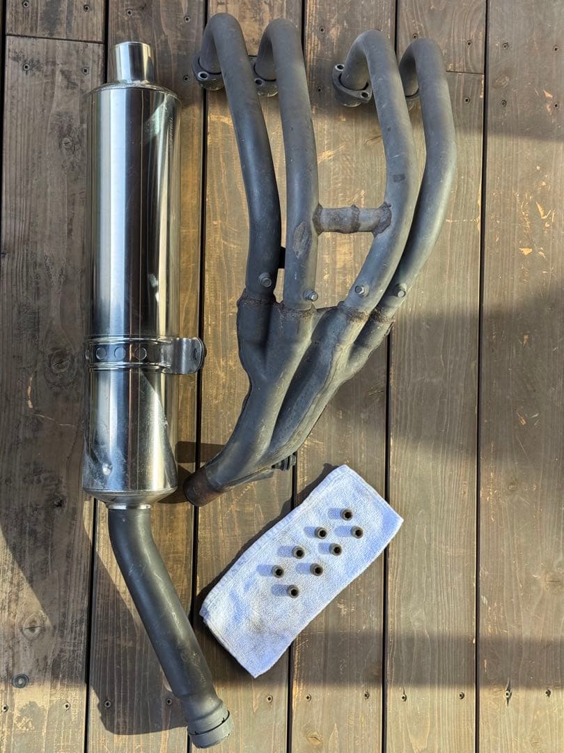 XJR400R(RH02J) 純正マフラー エキパイ サイレンサー