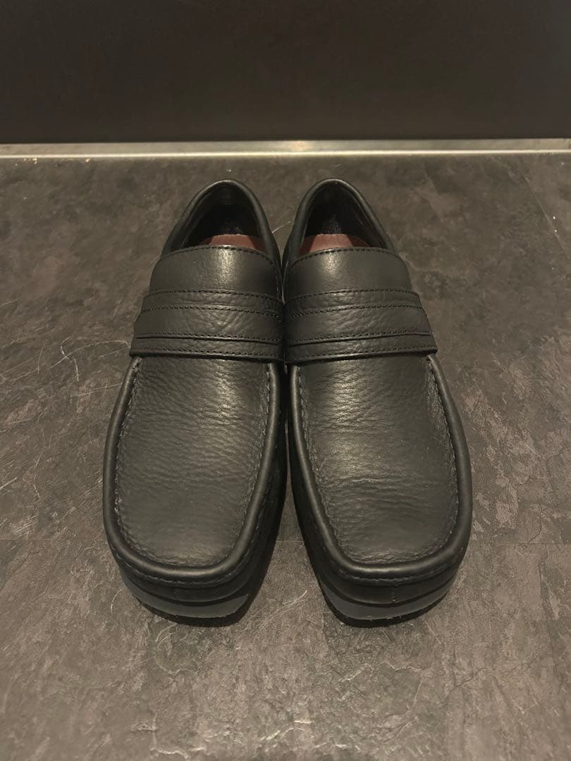 Clarks Wallabee Loafer GTX ブラックレザー UK6.5