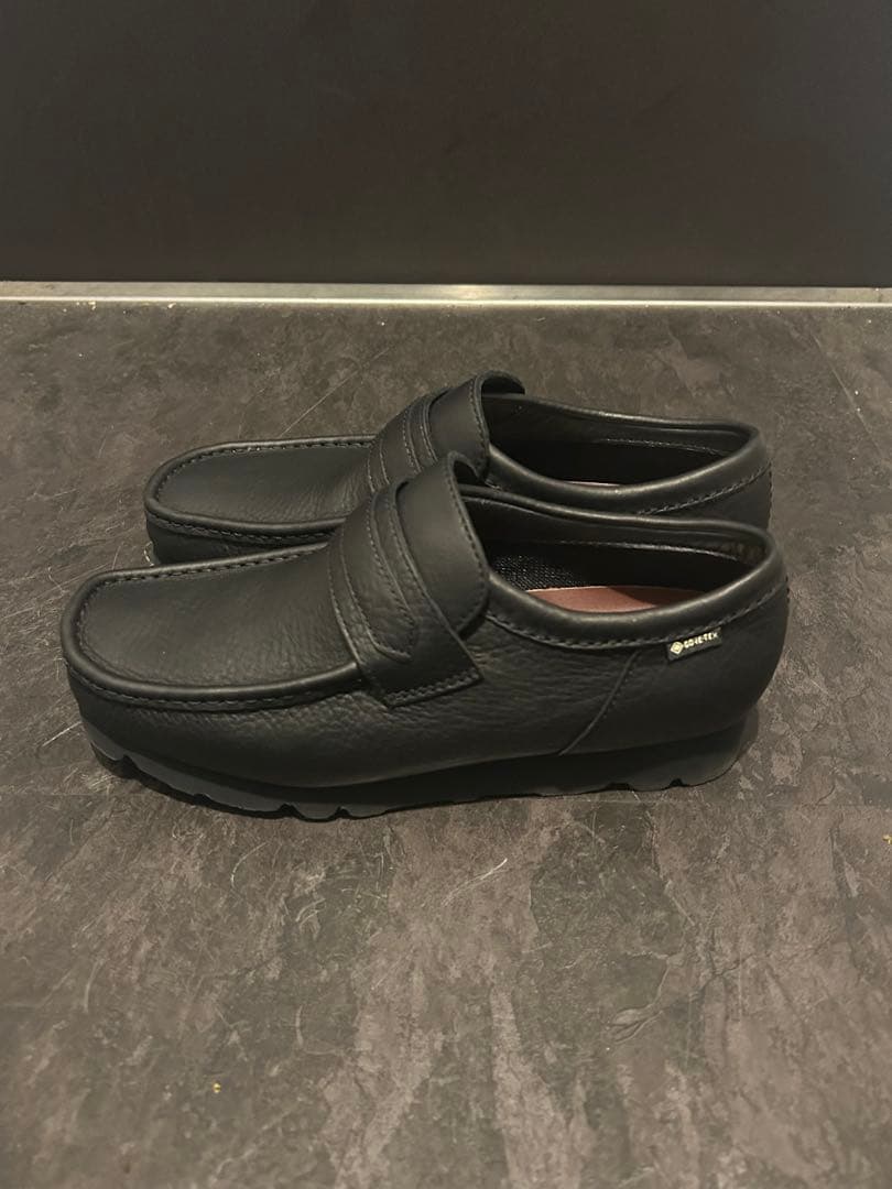 Clarks Wallabee Loafer GTX ブラックレザー UK6.5