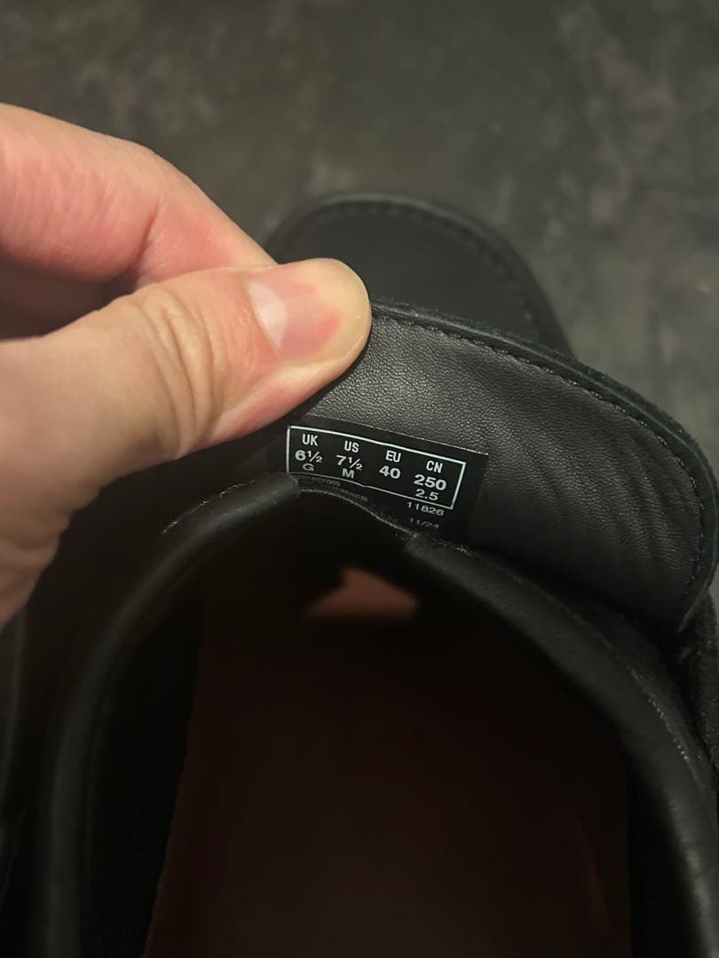 Clarks Wallabee Loafer GTX ブラックレザー UK6.5