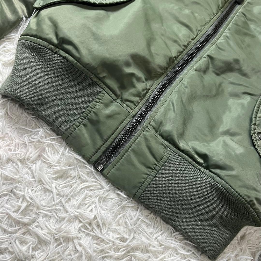 【美品】AVIREX アヴィレックス MA-1 USA バッグロゴ メンズ L