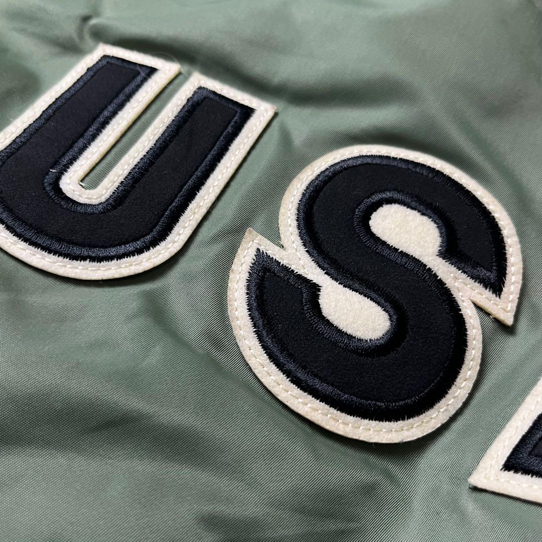 【美品】AVIREX アヴィレックス MA-1 USA バッグロゴ メンズ L