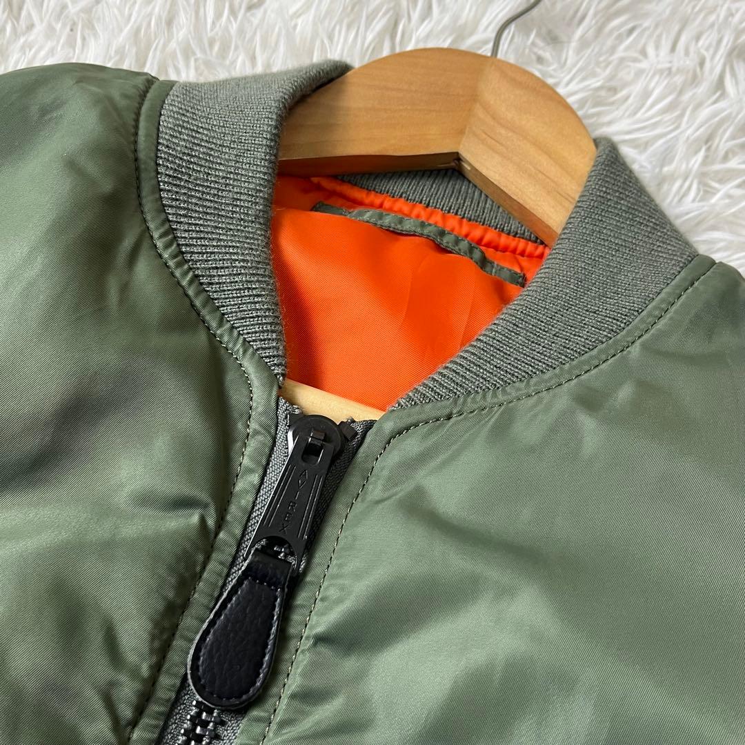 【美品】AVIREX アヴィレックス MA-1 USA バッグロゴ メンズ L