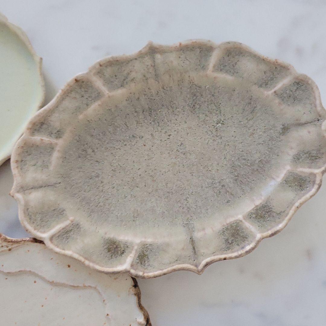 クリーム色オーバル皿3枚セット　楕円