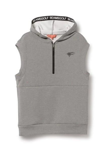BEAMS GOLF ハーフジップ ポンチ フード ベスト 新品
