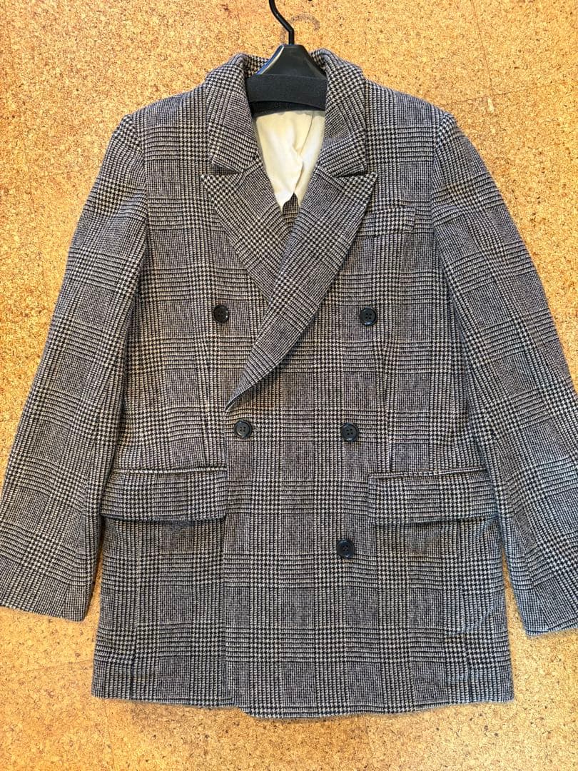 plageダブルブレスト チェック柄 ジャケット
