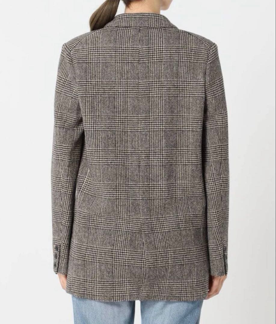 plageダブルブレスト チェック柄 ジャケット