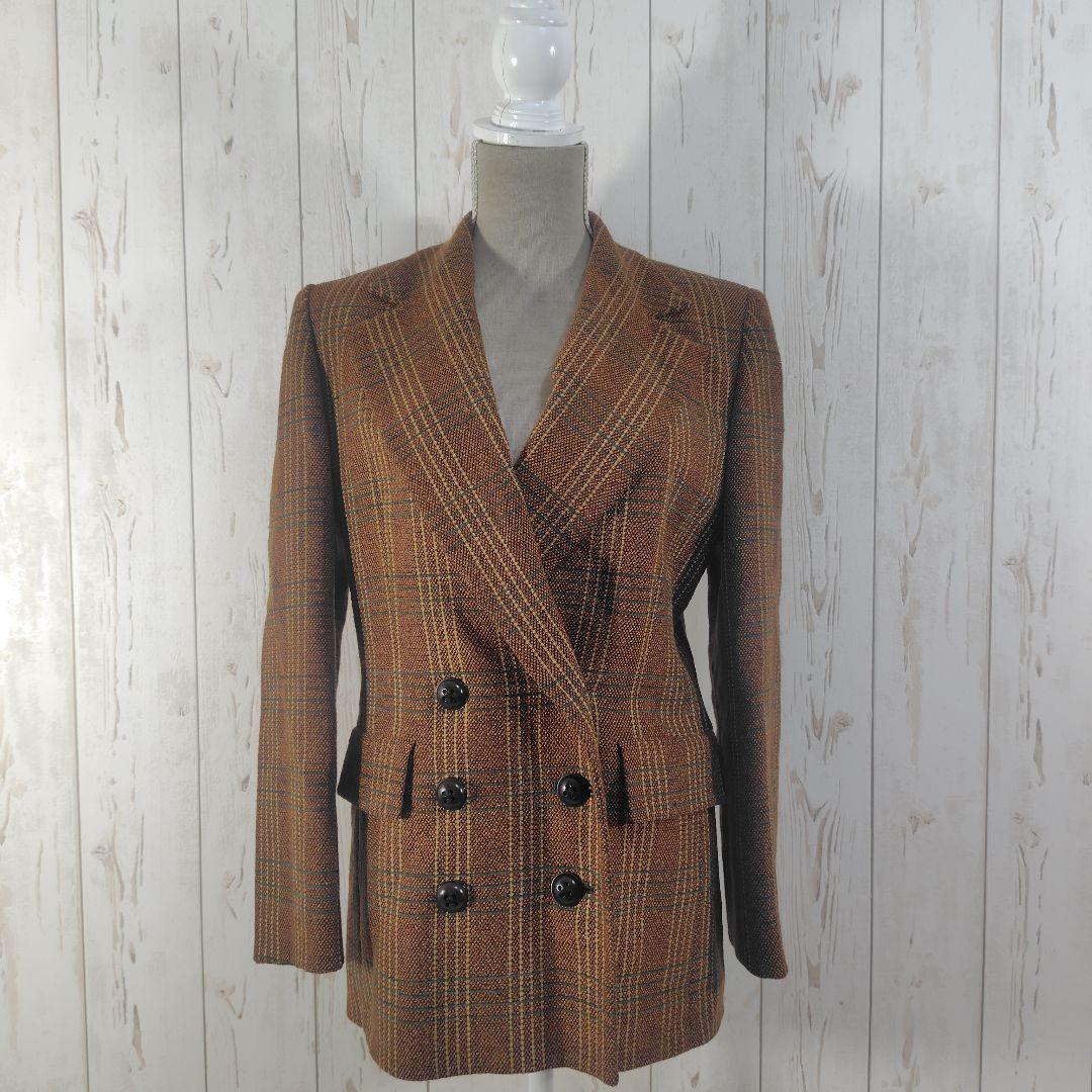 Christian Dior ヴィンテージ ダブル ジャケット チェック柄