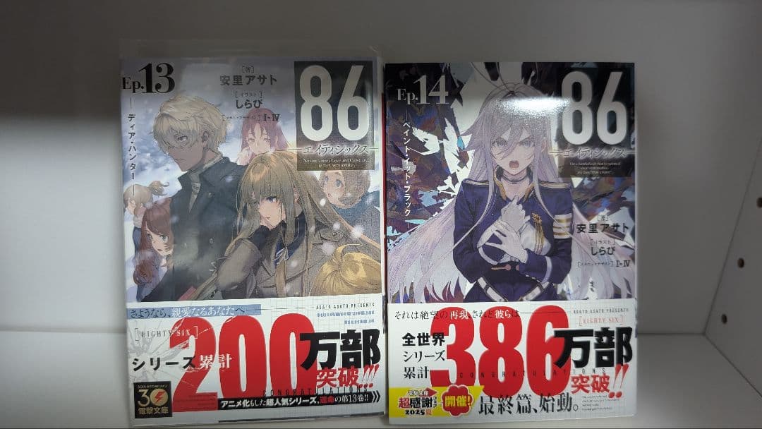 86 エイティシックス 書き下ろし特別短編小説含む16冊セット　クリアファイル付