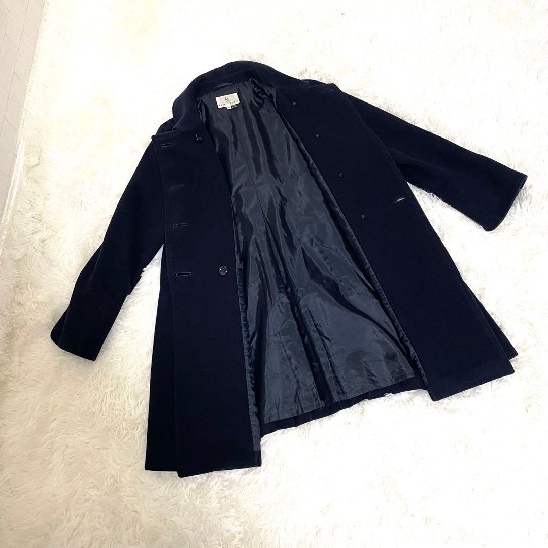 組曲　KUMIKYOKU ウール　ピーコート　150cm ネイビー