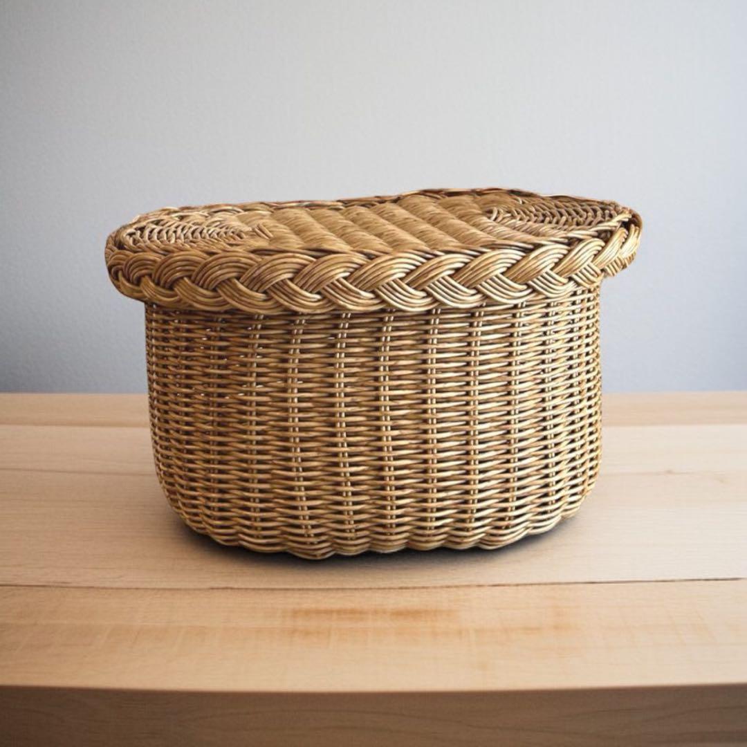 ハンギングバスケット　洗えるかご　リモコン入れやドライフラワー飾りなどに