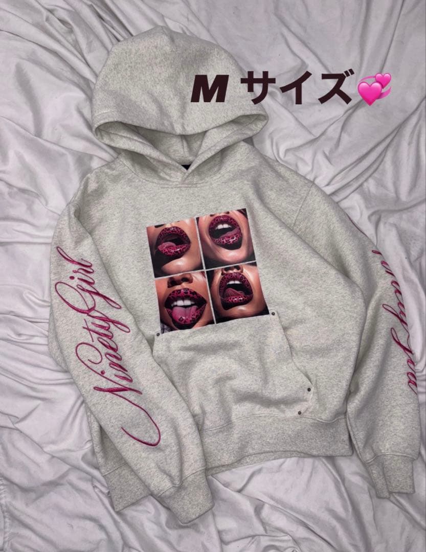 トップス 9090 girl Rip Print Hoodie