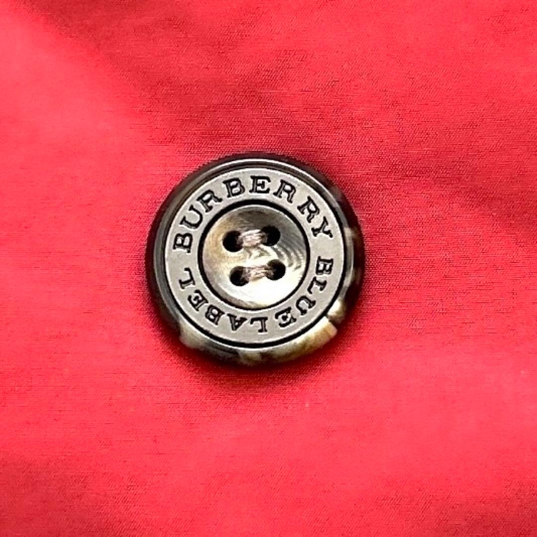 希少✨人気　バーバリー　トレンチコート　ノバチェックファーフード付きベルト付き赤