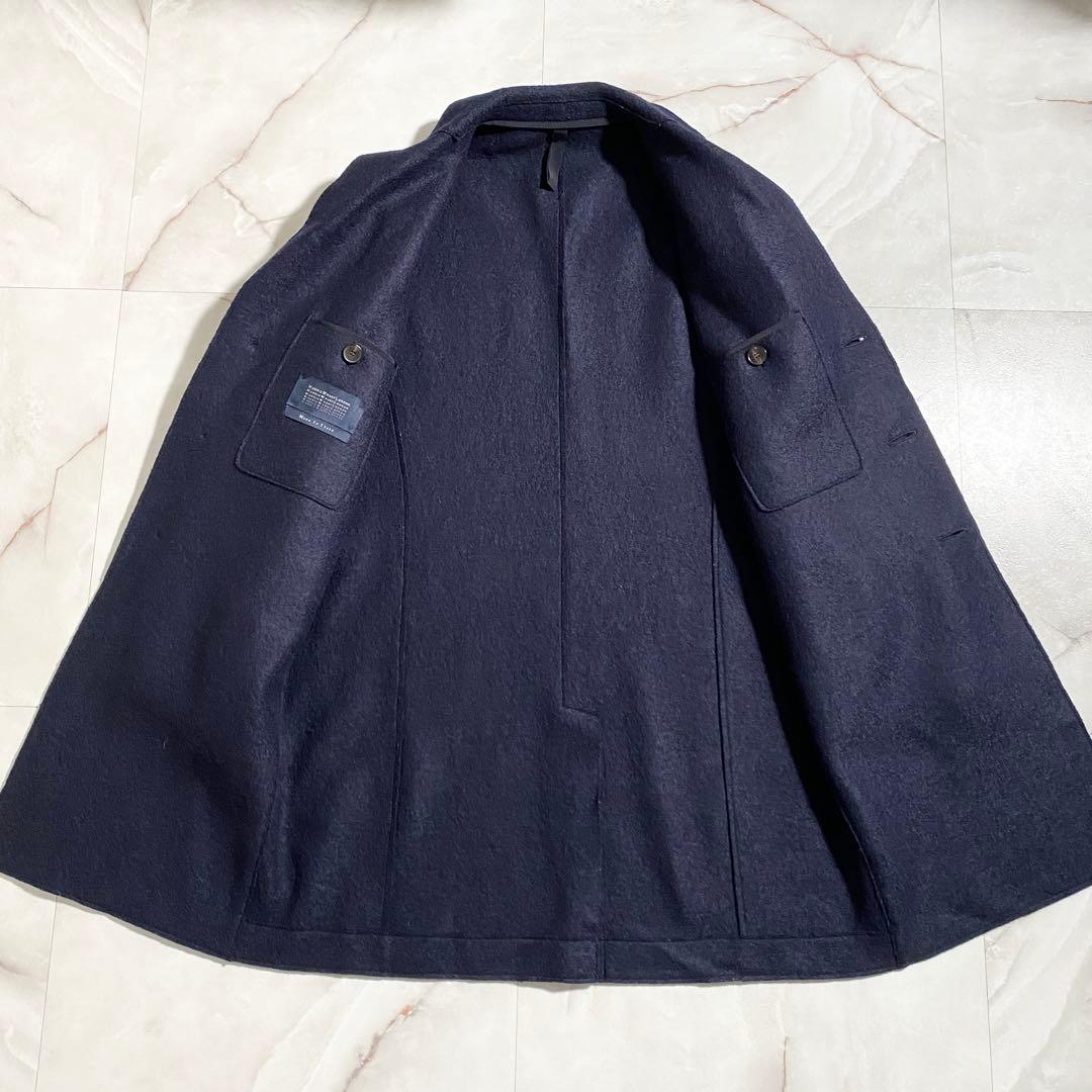 T18382 美品 ハリスワーフロンドン リバーチェスターコート ネイビー 48