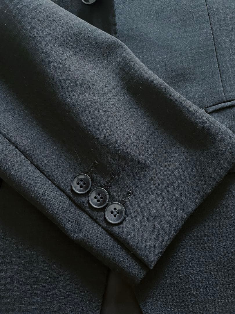 【極美品】希少Y 3 スリーピーススーツ黒チェック織柄　最安値