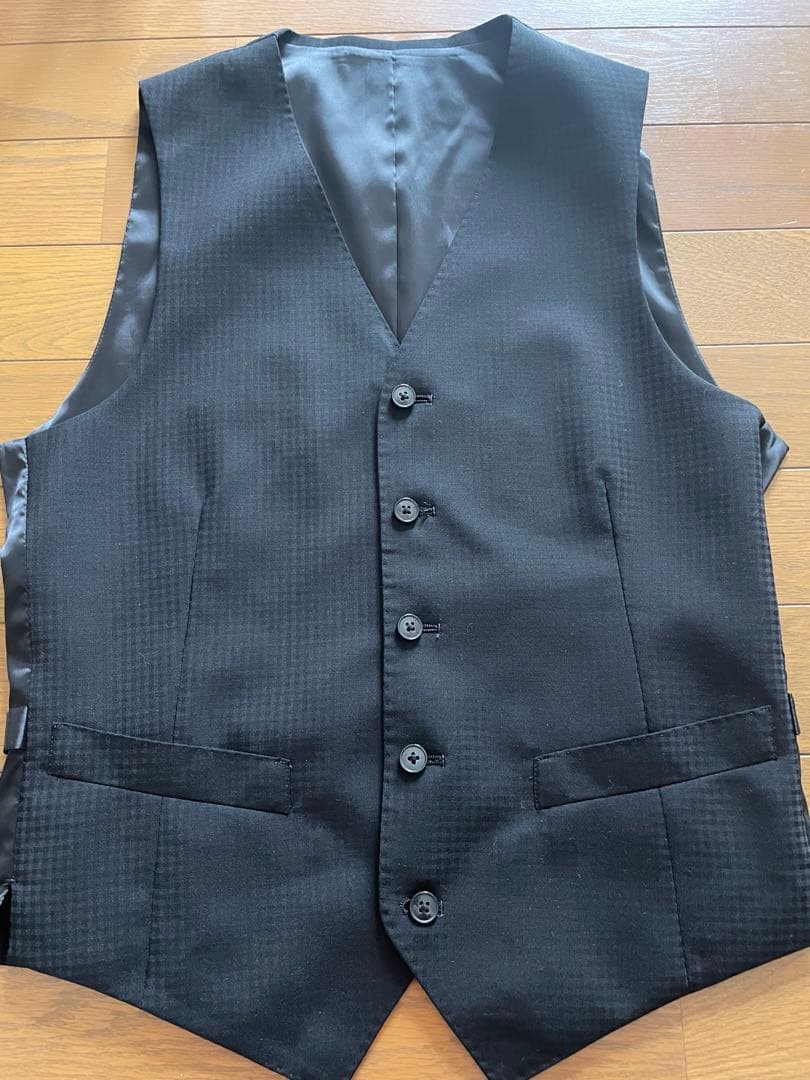 【極美品】希少Y 3 スリーピーススーツ黒チェック織柄　最安値