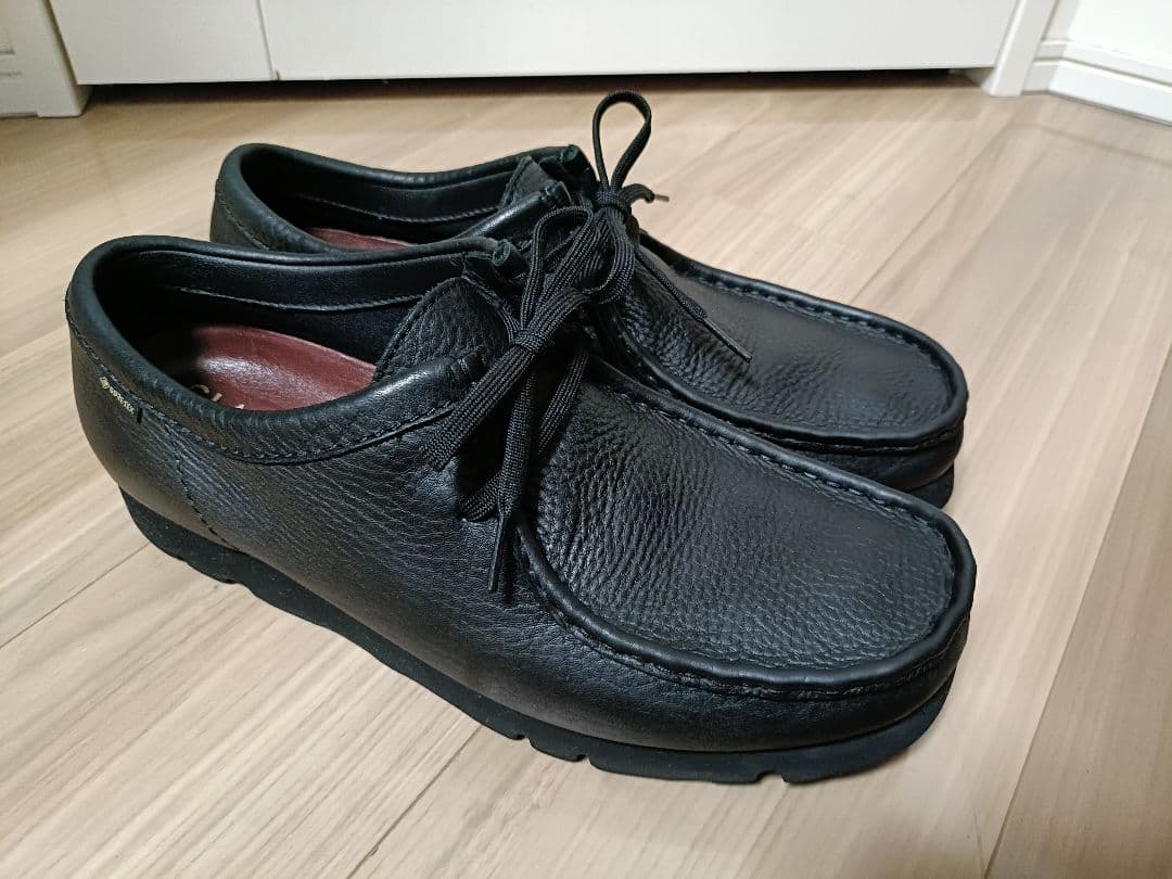 Clacks wallabee GTX ゴアテックス ブラック レザー 27cm