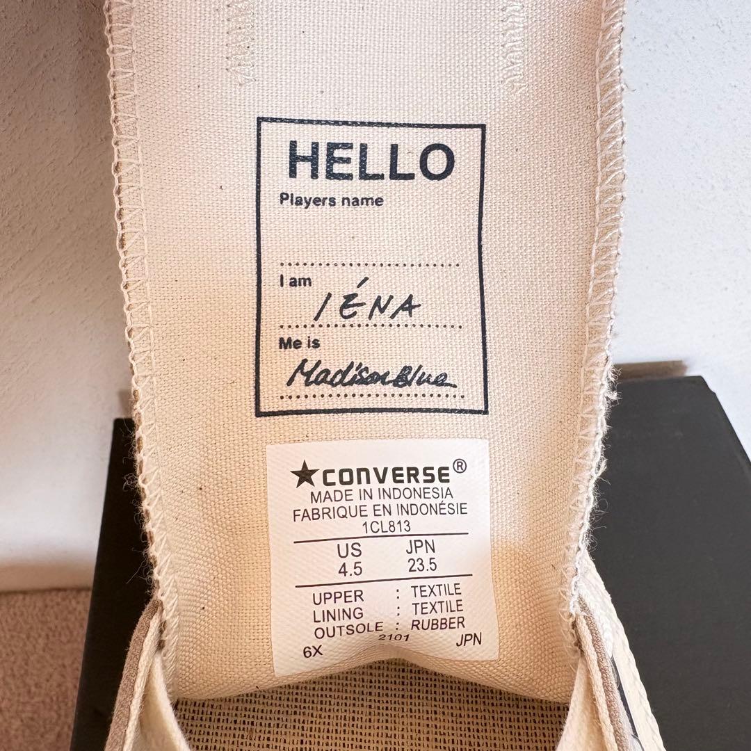 新品未使用 Converse×マディソンブルー×IENA ALLSTAR23.5