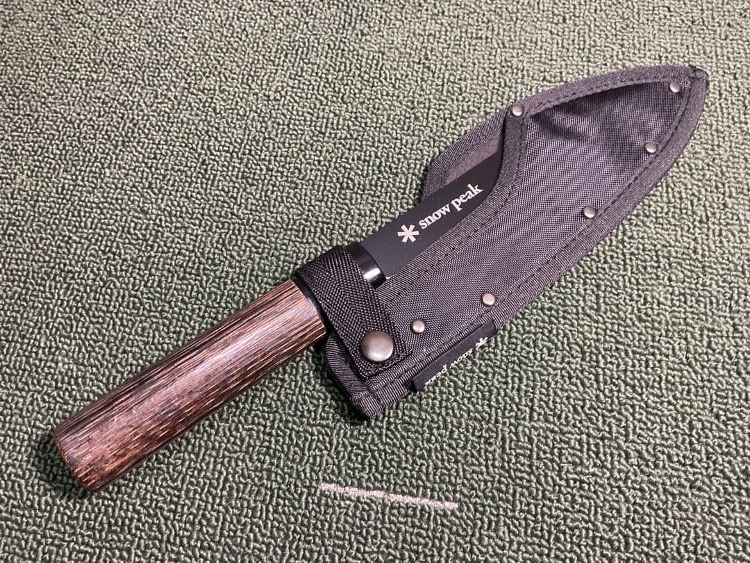 新品・未使用 ポイントギフト ブラック出刃包丁 スノーピーク  peak