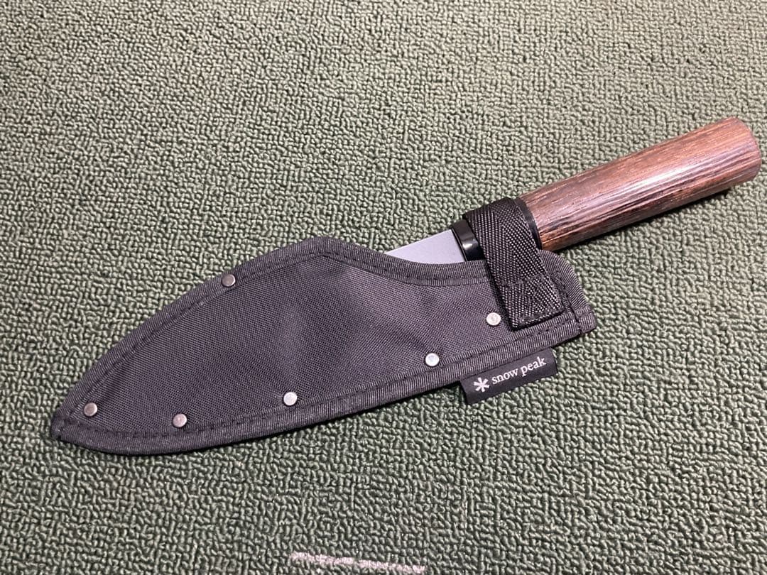 新品・未使用 ポイントギフト ブラック出刃包丁 スノーピーク  peak